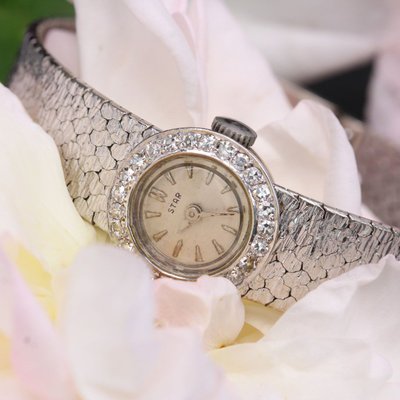 Lady Star White Gold Diamond Watch