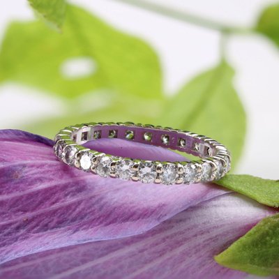 Alliance Or Blanc Diamants Occasion
