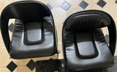 Fauteuils Joe Colombo Noirs