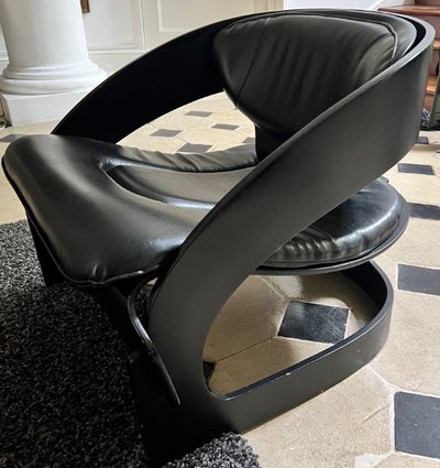 Fauteuils Joe Colombo Noirs