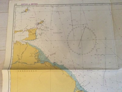 Carta nautica "da Trinidad a Cayenne"