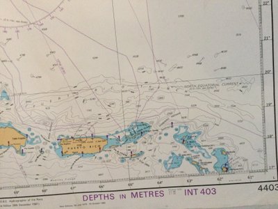 Carte marine « Côtes Sud-est Amérique duNord »