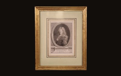 Engraved portrait François Girardon