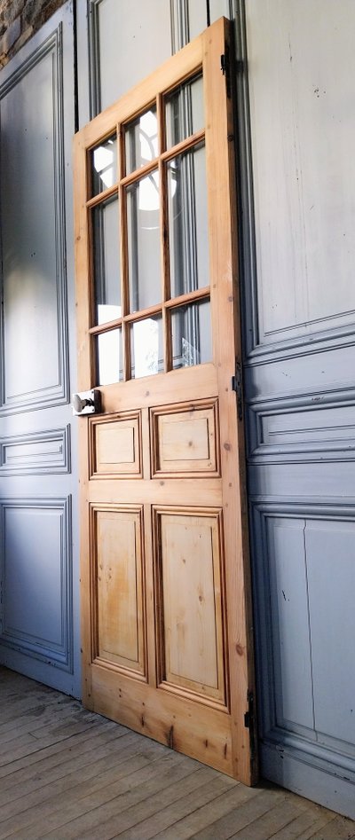 Porte ancienne vitrée 