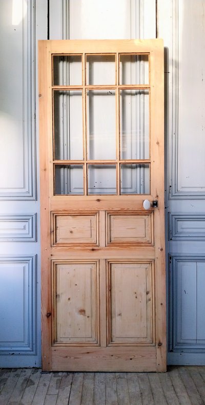 Porte ancienne vitrée 