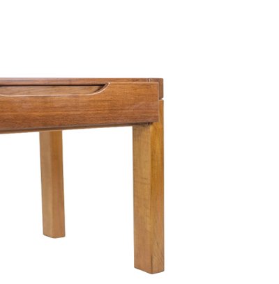Flat desk with elm wood base, 6 drawers on the front. 1970s LS65081357