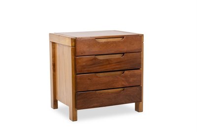 Flat desk with elm wood base, 6 drawers on the front. 1970s LS65081357