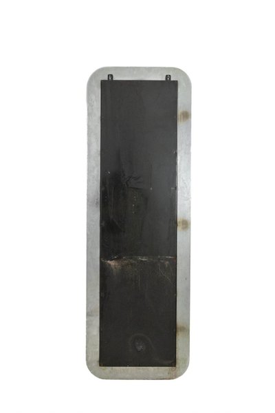 Miroir de forme rectangulaire, en métal poli. Italie, années 1970 LS6511401