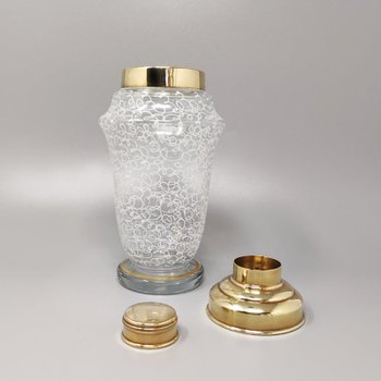 1960 Wunderschönes Cocktail-Shaker-Set mit vier Gläsern. Hergestellt in Italien