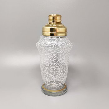 1960 Wunderschönes Cocktail-Shaker-Set mit vier Gläsern. Hergestellt in Italien