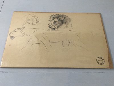 Le lion et la lionne de René Hérisson 