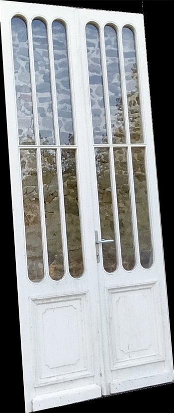 Old Double Glazed Door Of A Bordeaux Wine Estate Portes Loft Atelier Orangerie