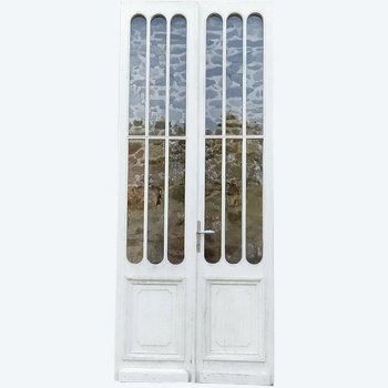 Old Double Glazed Door Of A Bordeaux Wine Estate Portes Loft Atelier Orangerie