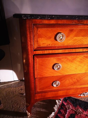 Cassettiera - Impiallacciatura in legno di frutta - Fine XIX secolo