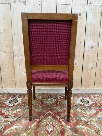 Suite of 6 Louis XVI style square back chairs