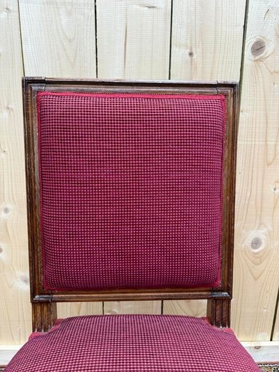 Suite of 6 Louis XVI style square back chairs