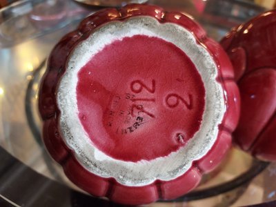 Coppia di vasi Boule Saint-Clément Art Déco