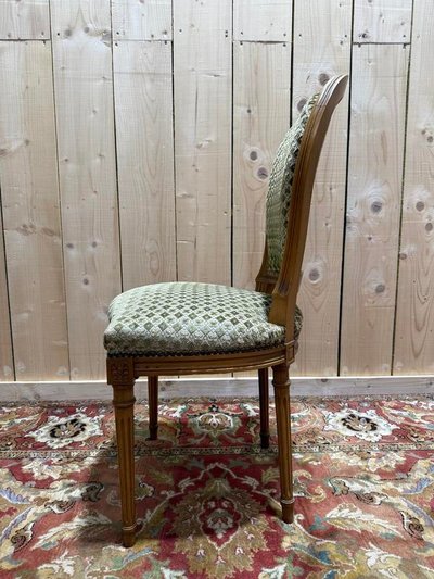 Suite of 4 Louis XVI style "Horseshoe" chairs