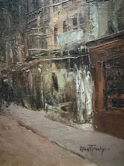 Louis Abel Truchet (1857-1918) - Paris, Rue Lafitte, Notre Dame de Lorette et le Sacré Coeur