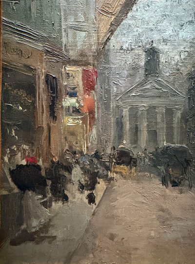 Louis Abel Truchet (1857-1918) - Paris, Rue Lafitte, Notre Dame de Lorette et le Sacré Coeur