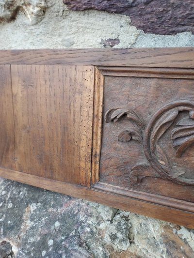 Fronton, Dessus De Porte En Bois Sculpté