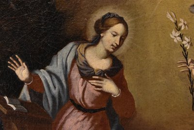 L'Annonciation, École toscane XVIIe siècle