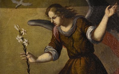 L'Annonciation, École toscane XVIIe siècle
