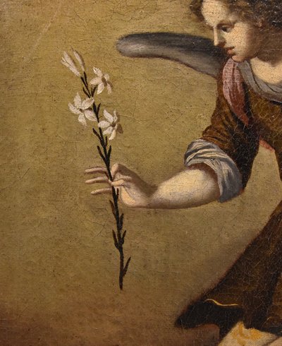 L'Annonciation, École toscane XVIIe siècle