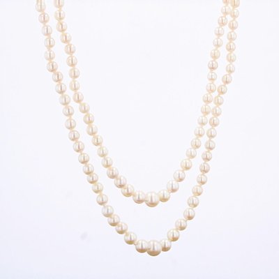 Collier De Perles De Culture Double Rang