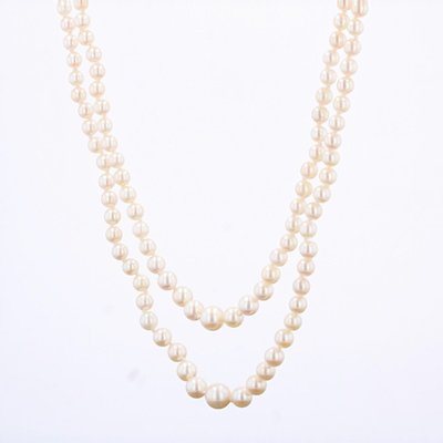 Collier De Perles De Culture Double Rang