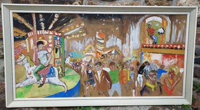 American School Circa 1960 Fairground Signature to be Identified