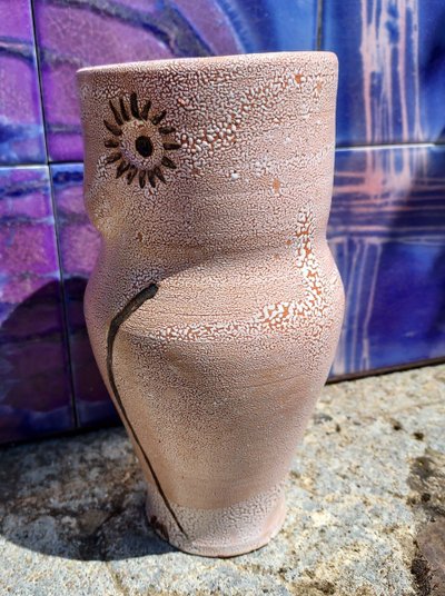 Zoomorph Eule glasierte Keramik Vase