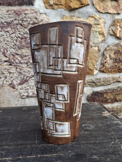 Geometric vase Kostanda Vallauris