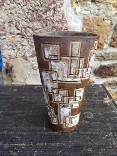 Geometric vase Kostanda Vallauris