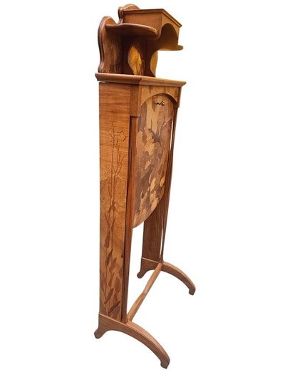 Louis Majorelle Art Nouveau Sweet Note "Squirrel and Butterflies"