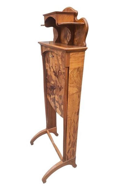 Louis Majorelle Art Nouveau Sweet Note "Squirrel and Butterflies"
