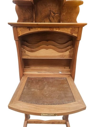 Louis Majorelle Art Nouveau Sweet Note "Squirrel and Butterflies"
