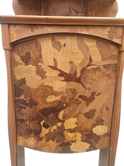 Louis Majorelle Art Nouveau Sweet Note "Squirrel and Butterflies"