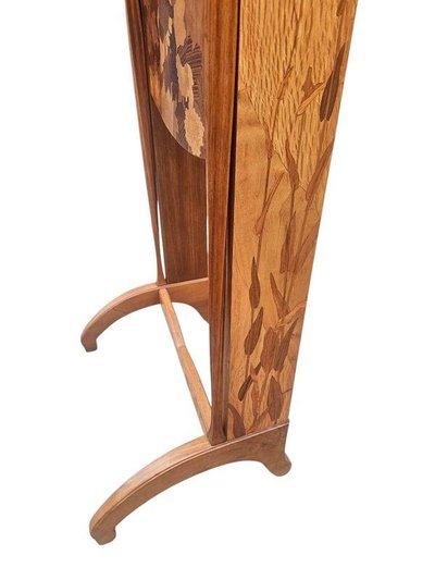 Louis Majorelle Art Nouveau Sweet Note "Squirrel and Butterflies"