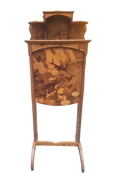Louis Majorelle Art Nouveau Sweet Note "Squirrel and Butterflies"