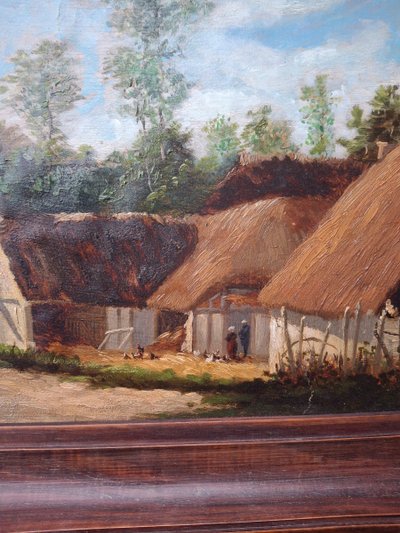 Gemälde Öl Auf Leinwand Gabriel Marechal 1896 Bild