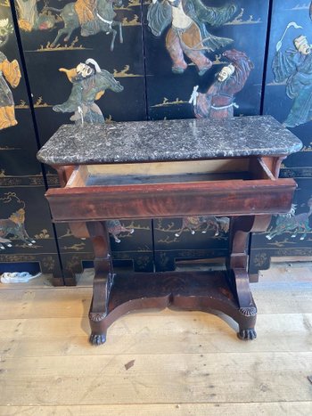Console en acajou - Louis Philippe - XIXème siècle 