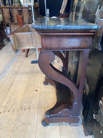 Console en acajou - Louis Philippe - XIXème siècle 