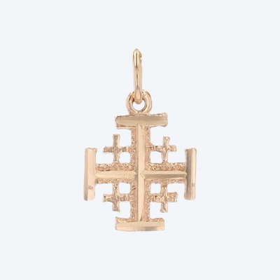 Jerusalem Cross Yellow Gold