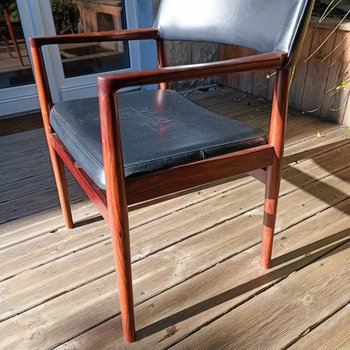 Fauteuil de bureau - Palissandre - Erik Worts - Vers 1960