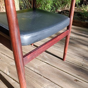 Fauteuil de bureau - Palissandre - Erik Worts - Vers 1960