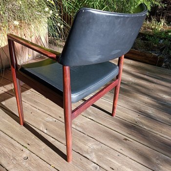 Fauteuil de bureau - Palissandre - Erik Worts - Vers 1960