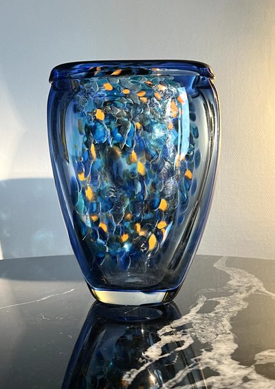 Jean-Claude NOVARO (1943-2014) Vaso in vetro soffiato, 2012