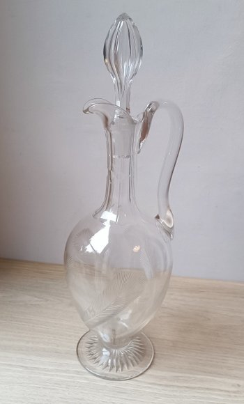 Grande carafe à décanter - Cristal taillé - Vers 1950