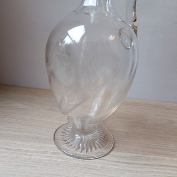 Grande carafe à décanter - Cristal taillé - Vers 1950